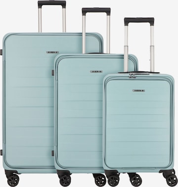 Worldpack Suitcase Set in Blue: front