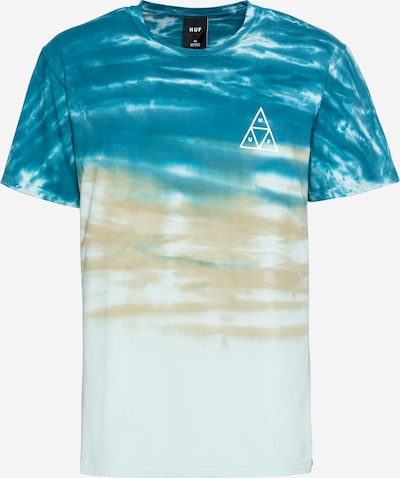 HUF Shirt in Beige / Turquoise, Item view