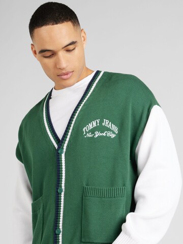 Tommy Jeans Knit Cardigan in Green