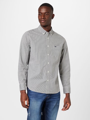 MUSTANG Regular fit Button Up Shirt 'Clemens' in Blue: front