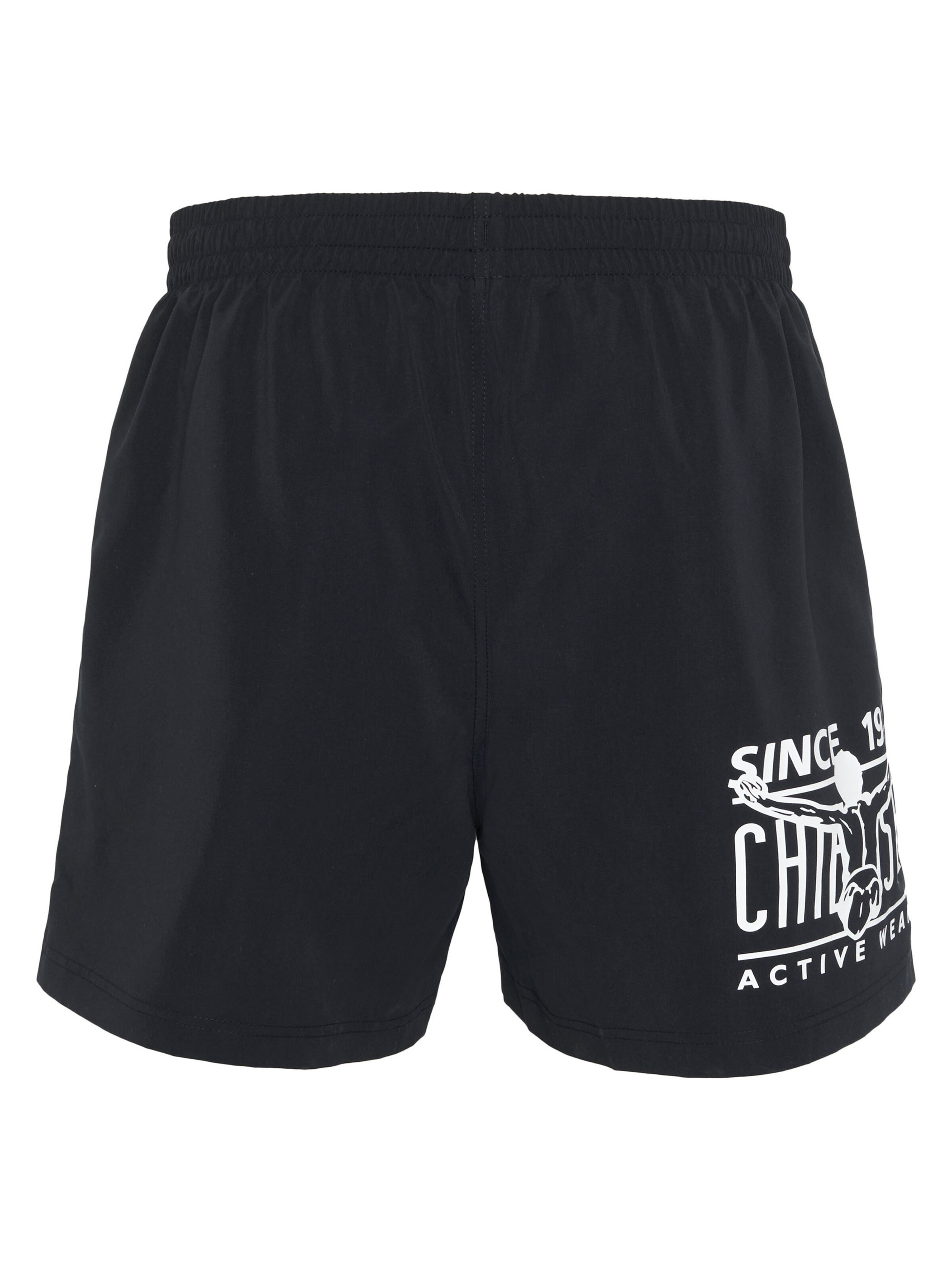 CHIEMSEE Athletic Swim Trunks in Black