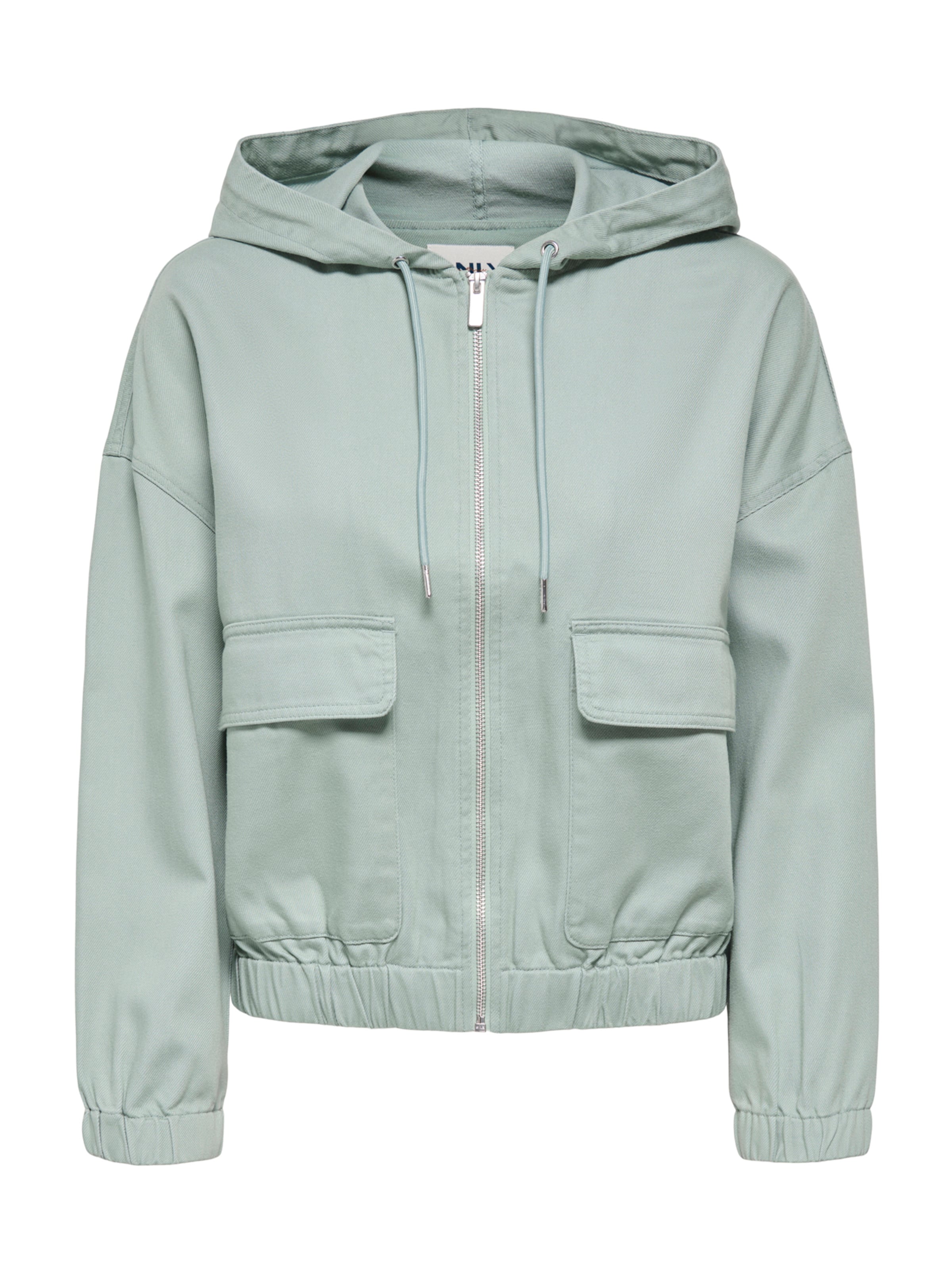 ONLY Демисезонная куртка 'ONLKENZIE' в Зеленый: спереди