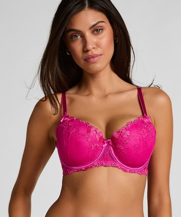 Soutien-gorge Hunkemöller en rose : devant