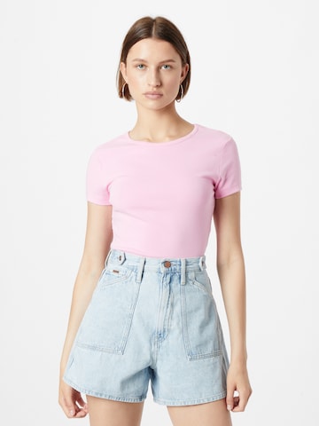 Gina Tricot T-shirt i rosa: framsida