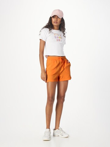 PIECES Regular Shorts 'PCChilli' in Orange