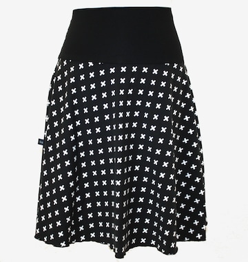 dunkle design Skirt 'Kreuz' in Black: front