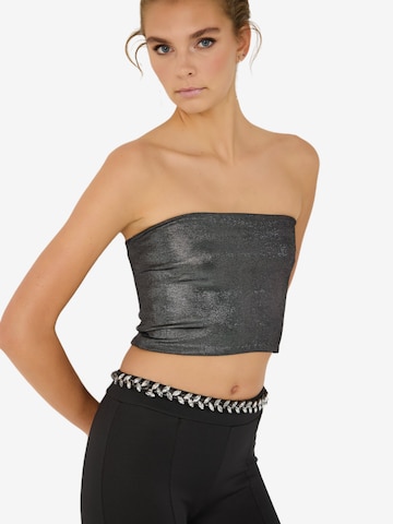 No Matter What Top in Grijs: voorkant