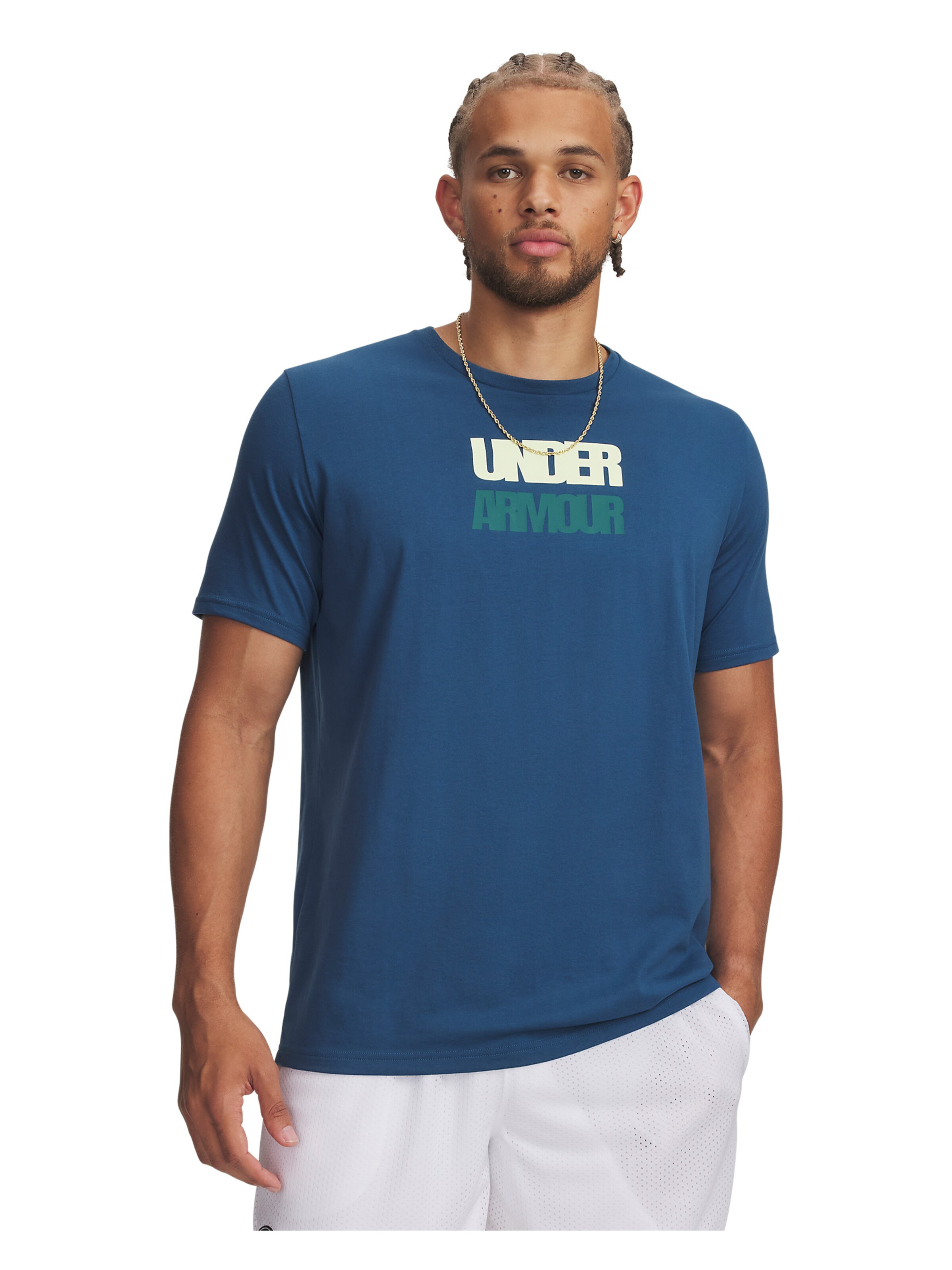UNDER ARMOUR Functioneel shirt in Blauw: voorkant