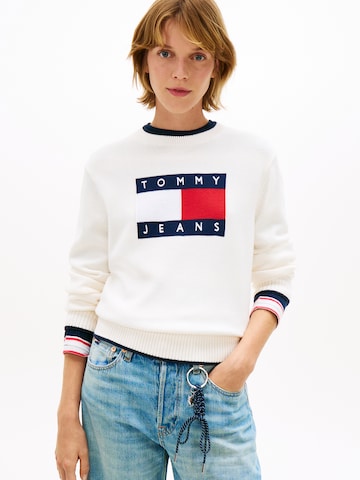 Tommy Jeans Pulóver - fehér: elől