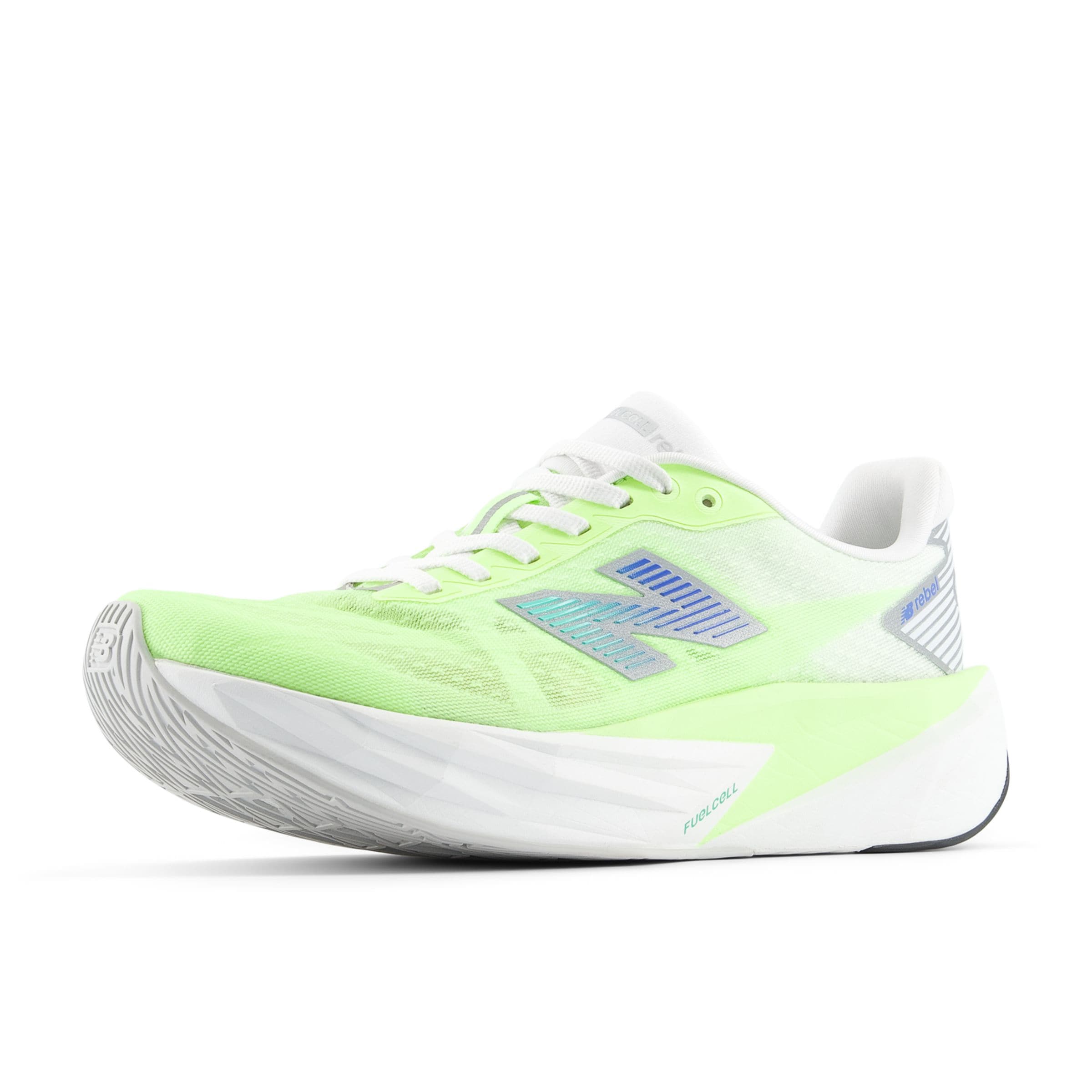 new balance Laufschuh 'Rebel v5' in blau / hellgrau / apfel, Produktansicht