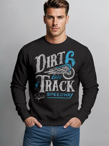 Neverless Sweatshirt 'Dirt Track' in Black
