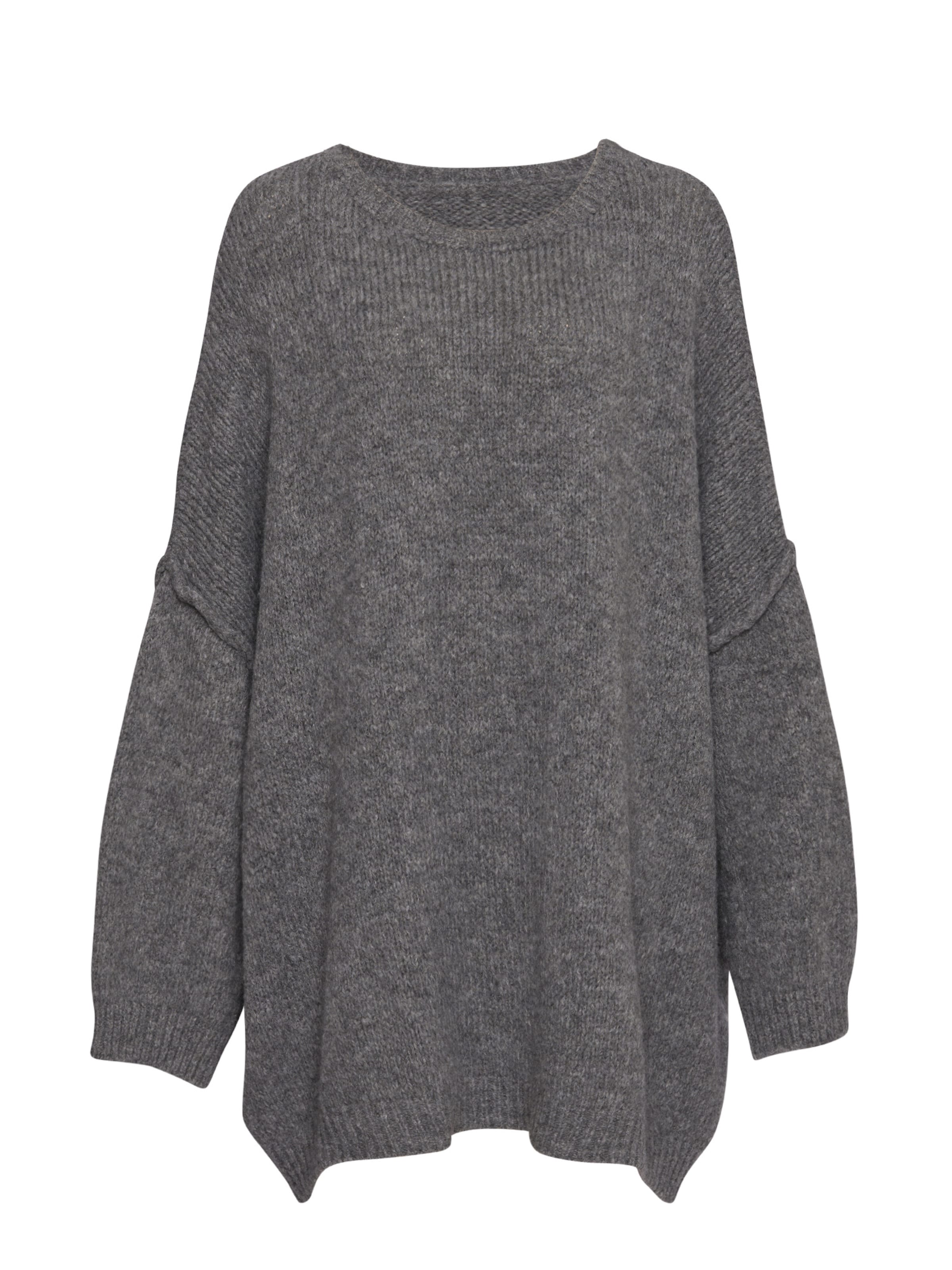 Lilavie Strickpullover ' Vanii ' in Grau: Vorderseite