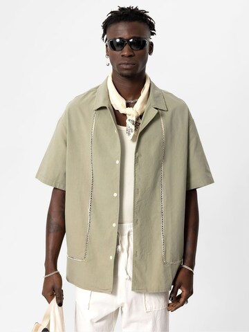 Camicia 'Shreveport' di VAMOS CLO in grigio: frontale