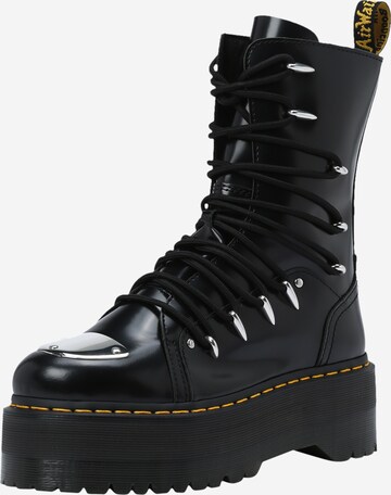 Dr. Martens Lace-Up Ankle Boots 'Jadon Hi LTT Max' in Black: front