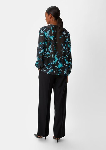 COMMA Bluse in Schwarz: Rückseite