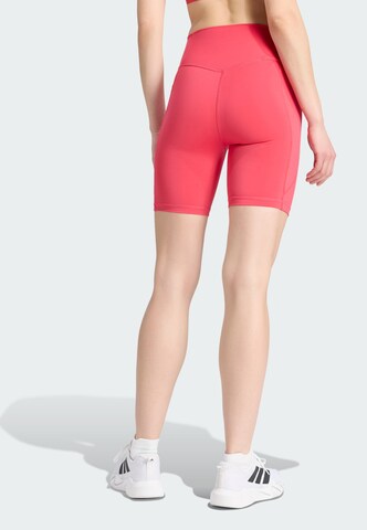 ADIDAS PERFORMANCE Skinny Sportbroek 'Optimé Essentials' in Roze