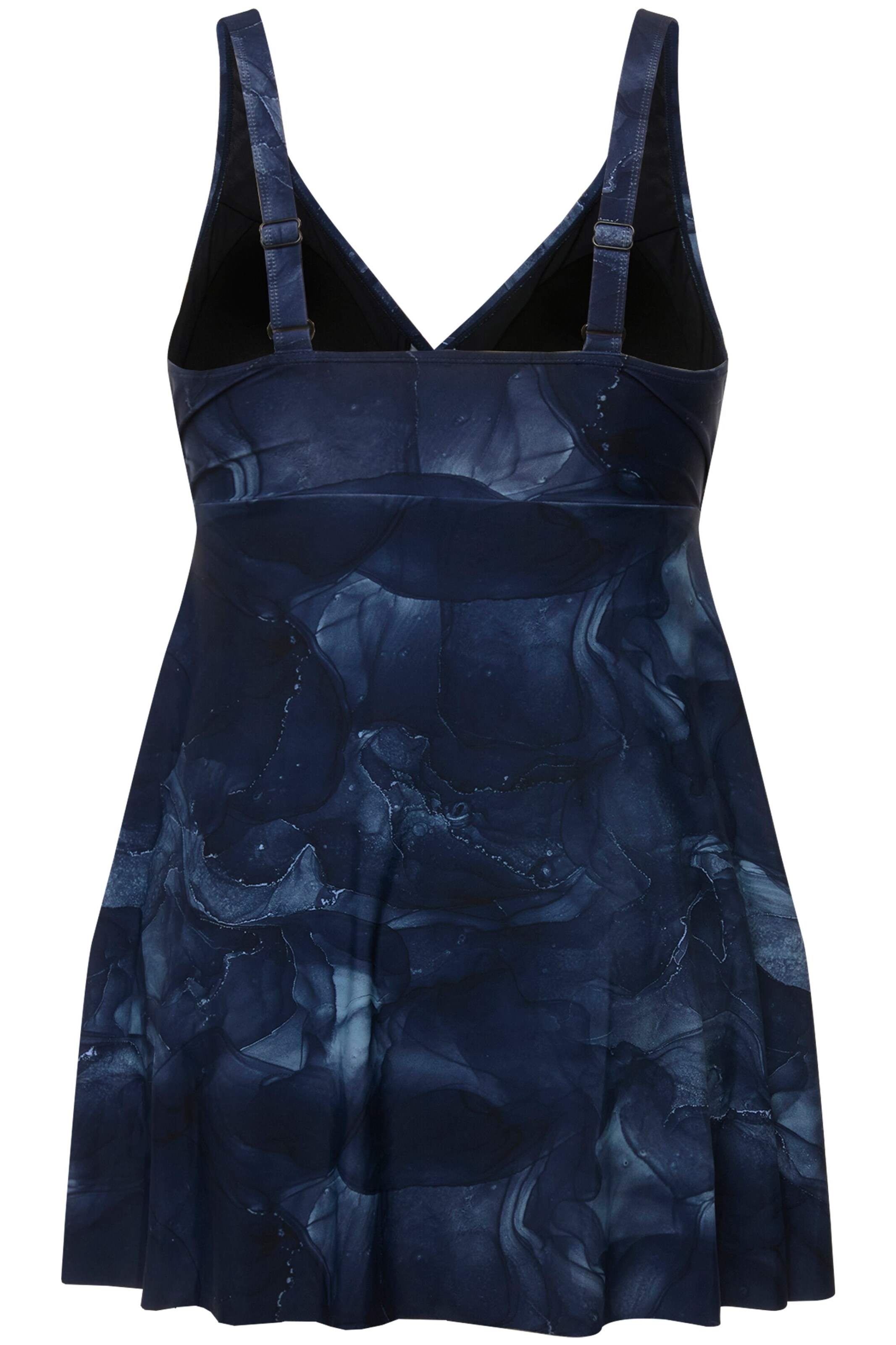 Ulla Popken T-shirt Badekjole i blå