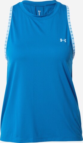 UNDER ARMOUR Sportovní top 'Knockout Novelty' – modrá: přední strana