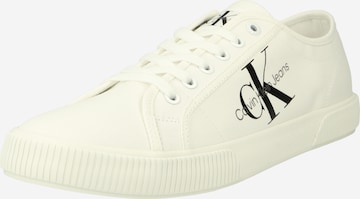 Calvin Klein Jeans - Sapatilhas baixas 'ESSENTIAL VULCANIZED 1' em branco: frente