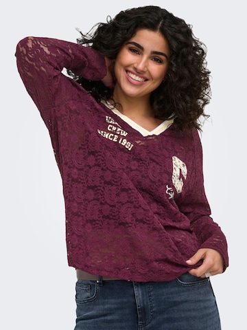 ONLY Carmakoma - Camiseta 'CARKia' en rojo