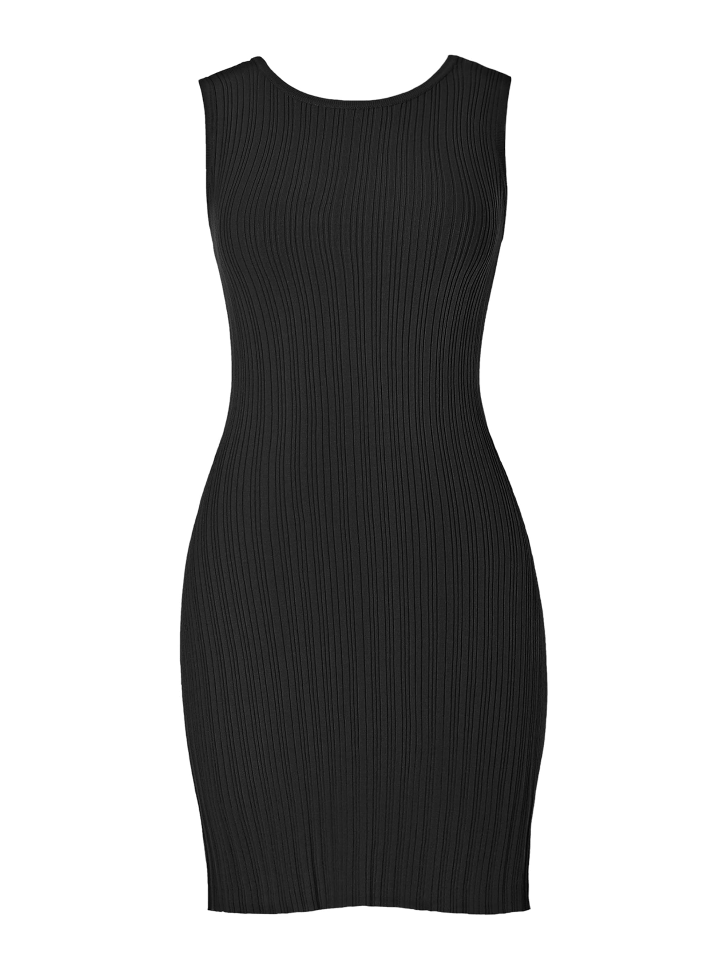 Imily Bela Gebreide jurk in Zwart: voorkant