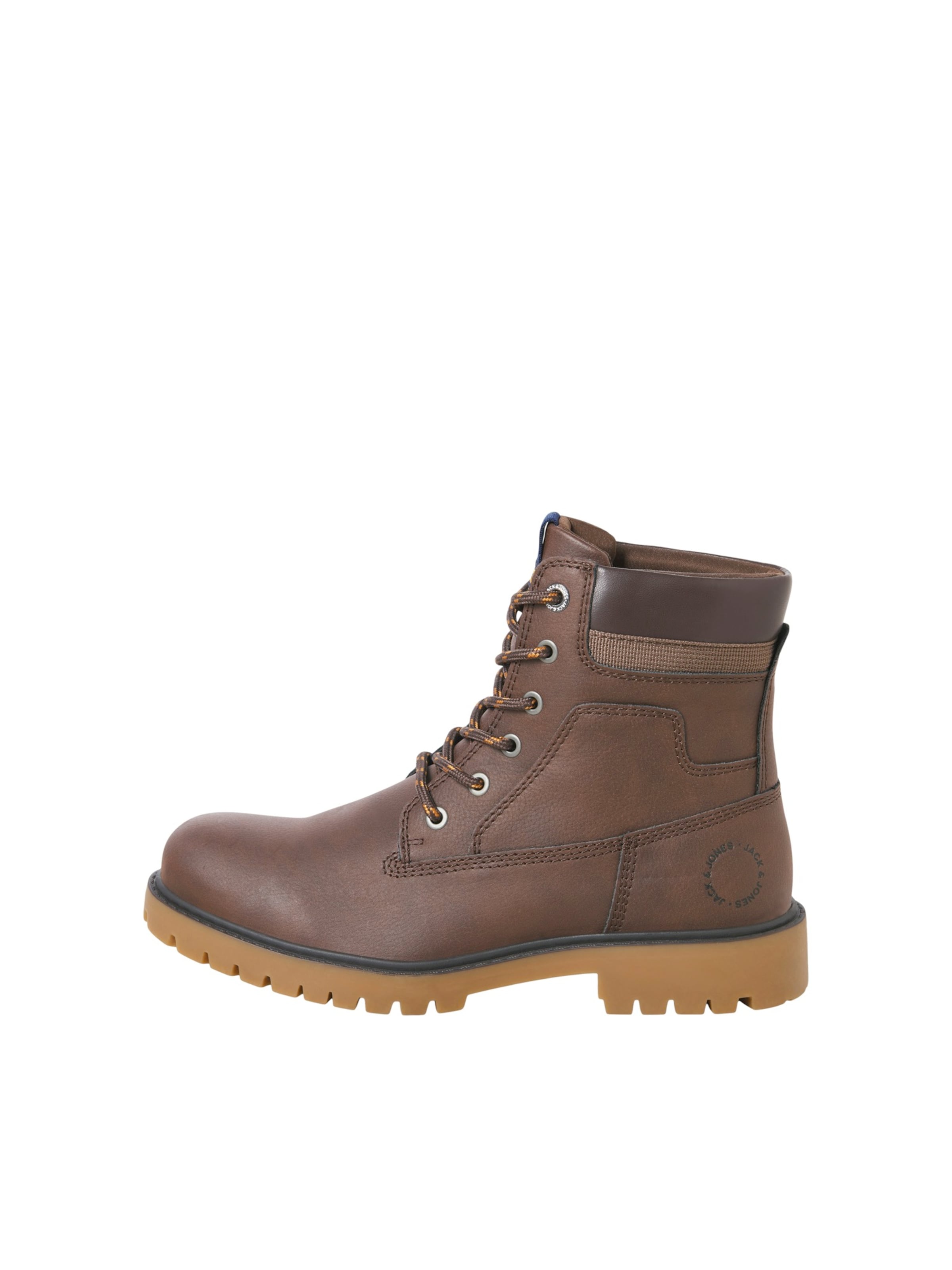 Bottines à lacets 'JFWFINIUS' JACK & JONES en marron : devant