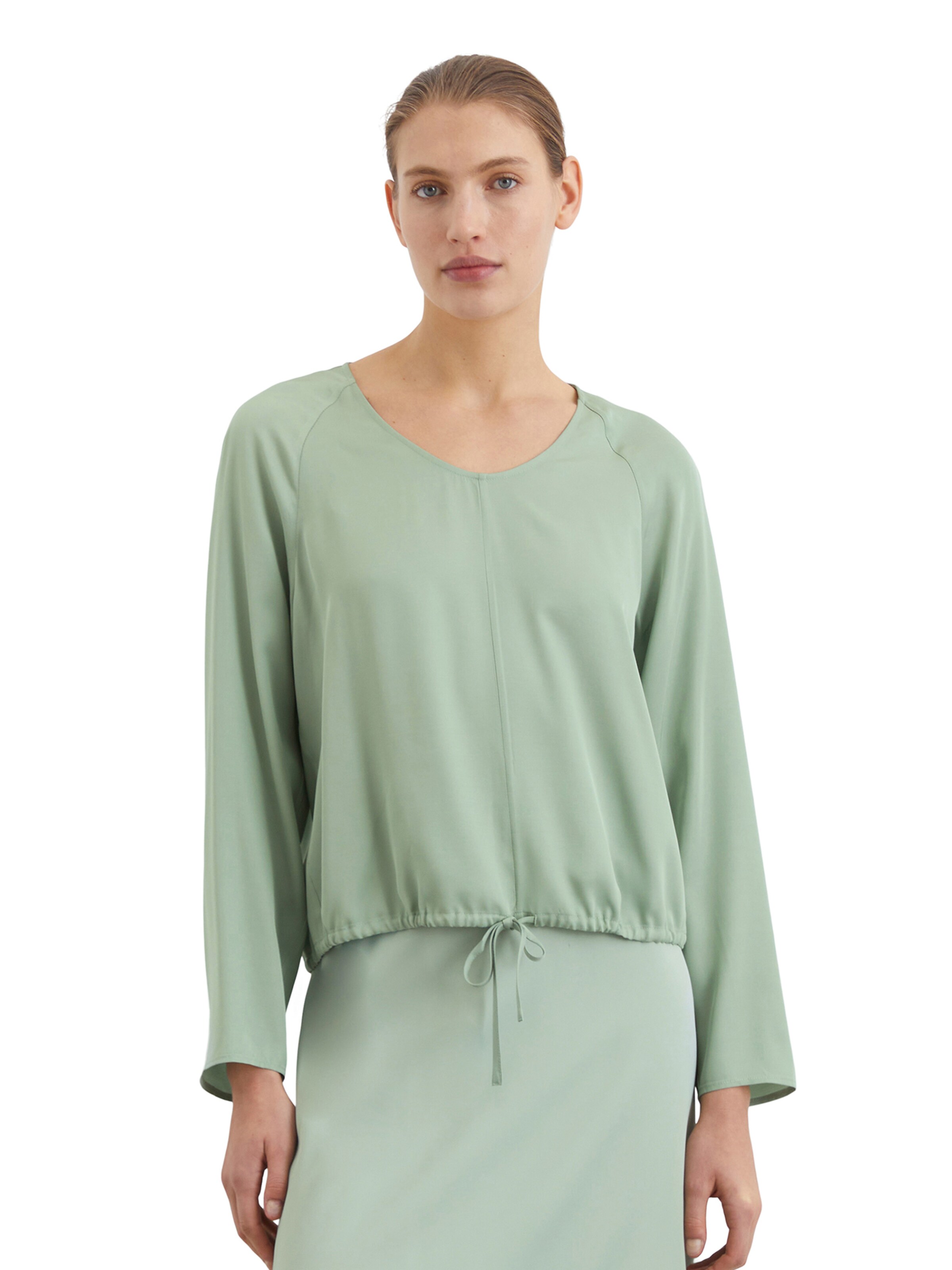 Marc O'Polo Blouse in Groen: voorkant