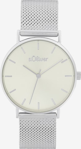 s.Oliver Analog Watch in Silver: front