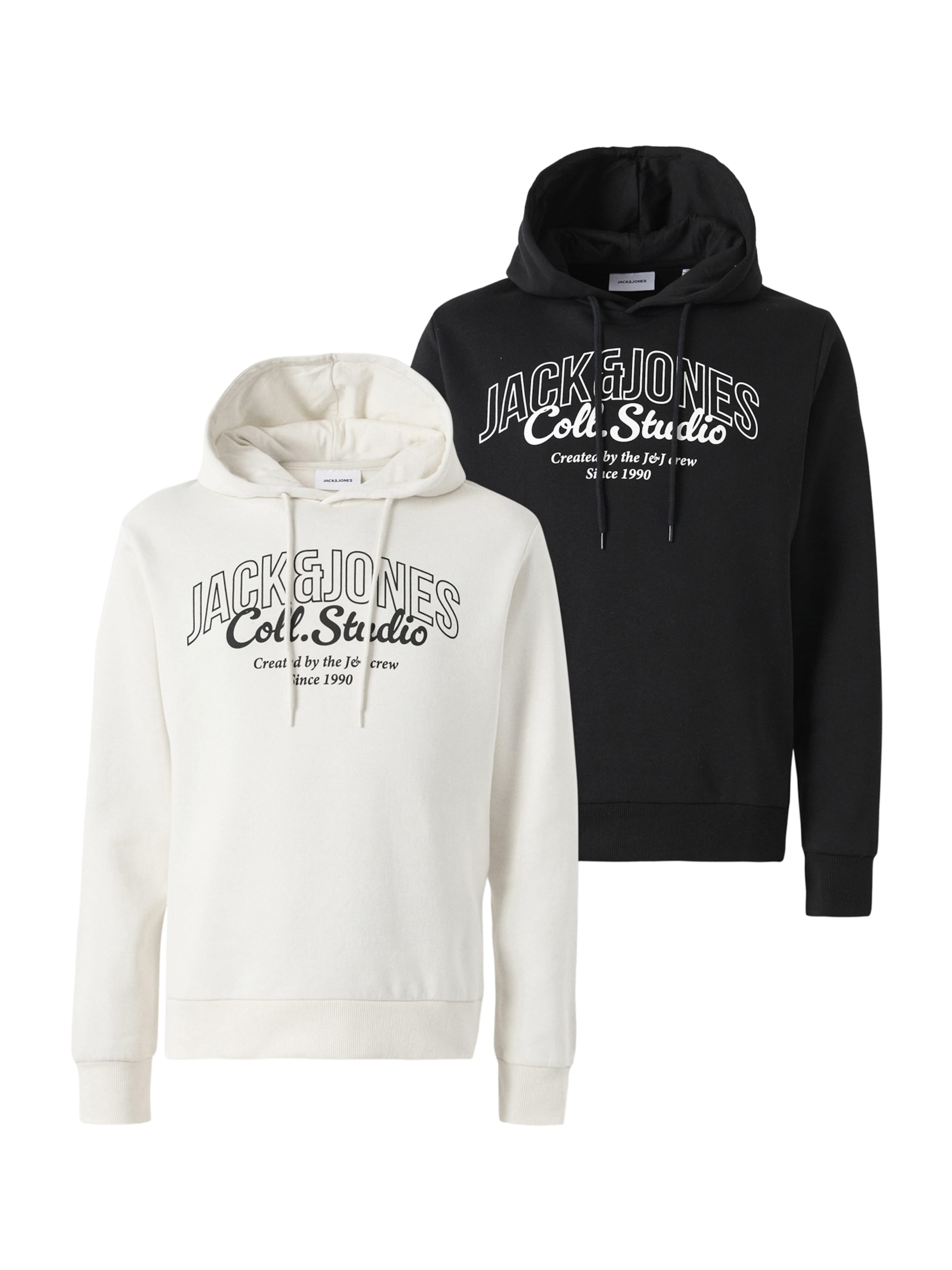 JACK & JONES Pulóver 'JJMAKOTO' - fekete: elől