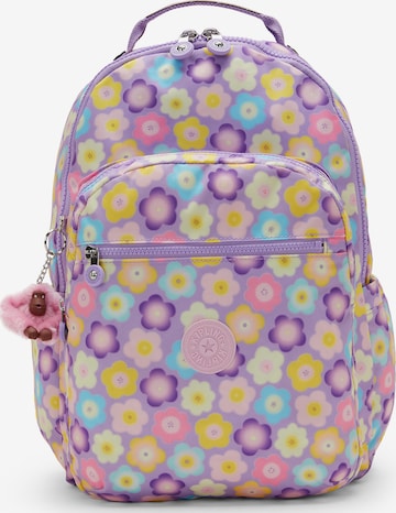 KIPLING - Mochila 'Seoul' en lila: frente