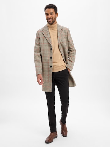 Finshley & Harding London Between-seasons coat in Brown