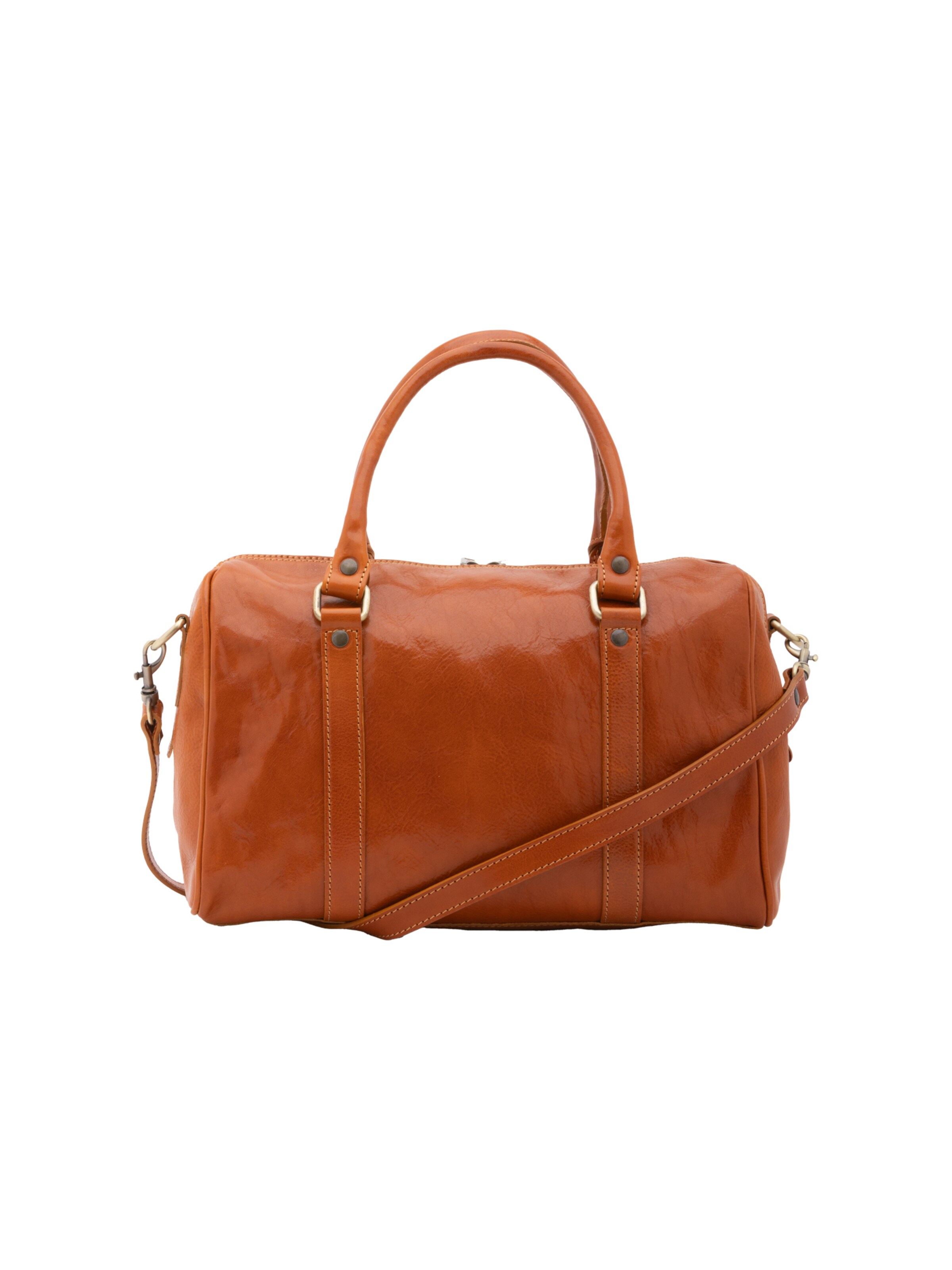 Borsa da viaggio 'Borsa a Bauletto Donna Pelle Vacchetta - Tracolla Rimovibile' di I Fratelli in beige
