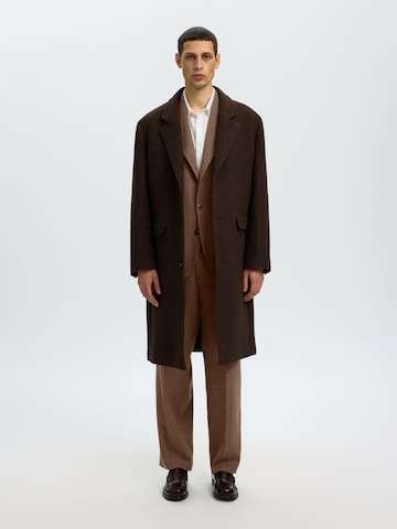 SELECTED - Ajuste regular Chaqueta saco en marrón