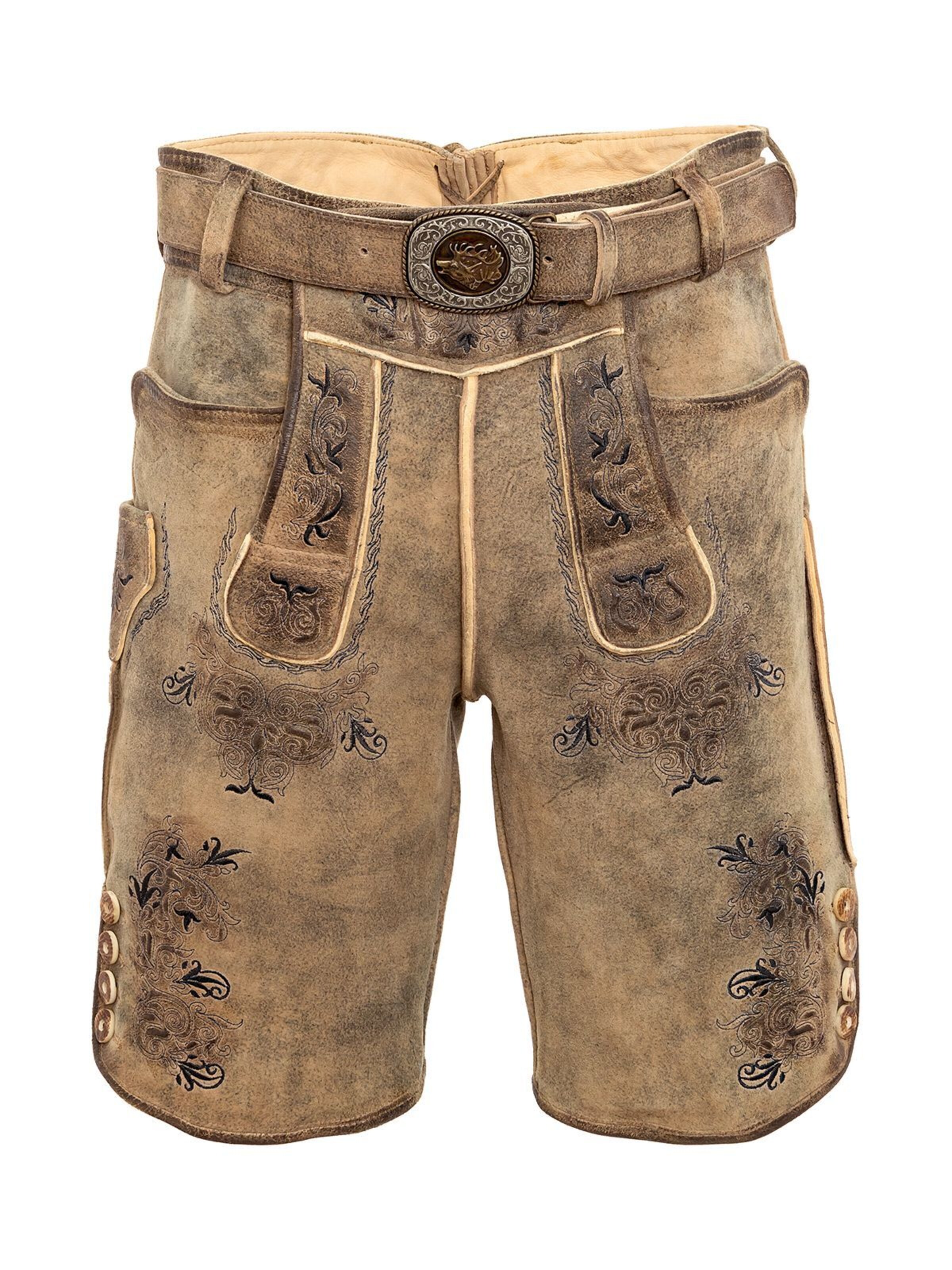 Schweigerts Regular Trachtenhose 'BUCHNER'‌‌‌‌‌‌ in Braun: Vorderseite