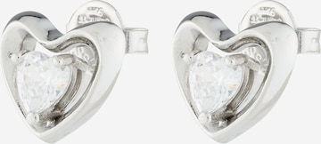 GUESS Náušnice – stříbrná: přední strana