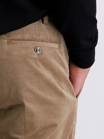 PIERRE CARDIN Regular Trousers 'Rick' in Beige