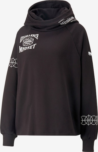 PUMA Sportsweatshirt 'Tip Off' in schwarz / weiß, Produktansicht