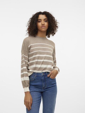 VERO MODA Pulóver 'Rain' - bézs: elől