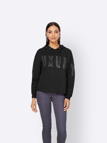 heine Sweatshirt i sort: forside