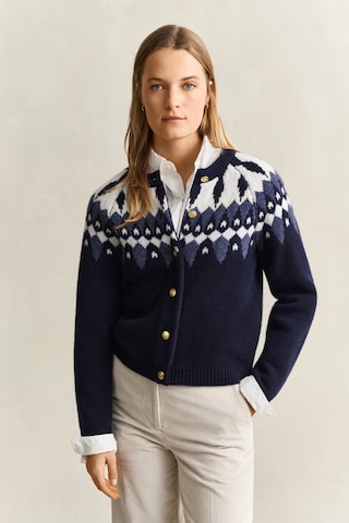 Cardigan GANT en bleu : devant