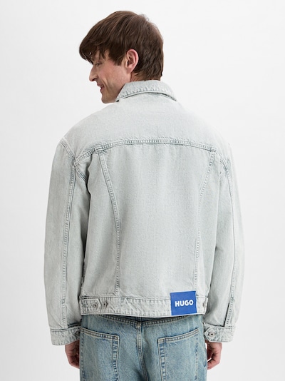 HUGO Veste mi-saison en gris clair, Vue avec produit