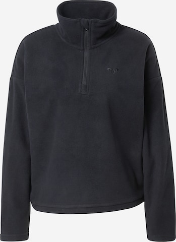 ROXY Athletic Sweater in Black: front