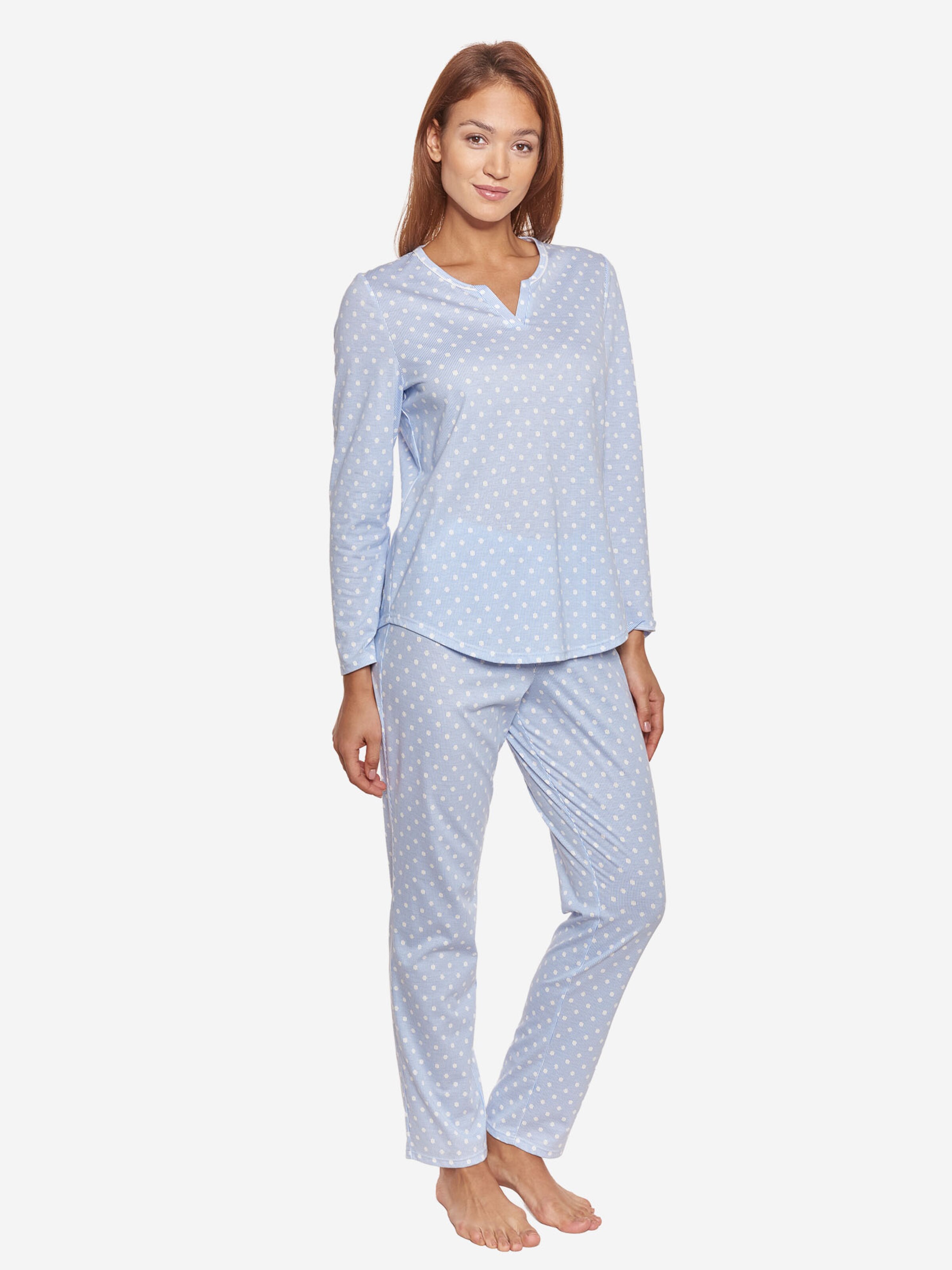 Rösch Pajama ' Mustermix ' in Blue: front