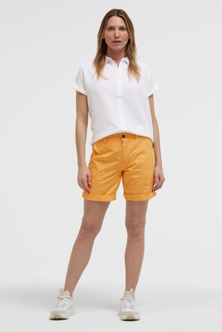Soccx Regular Bermudashorts mit Zip Fly in Orange
