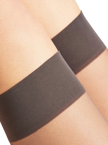 FALKE Knee High Socks 'Seidenglatt' in Grey