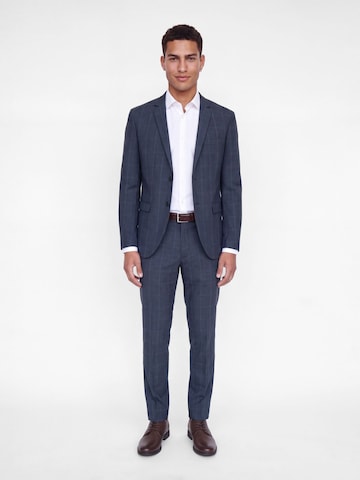 JACK & JONES - Corte superestrecho Chaqueta saco 'FRANCO' en azul