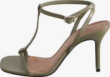 Next Sandalen met riem 'Signature Premium' in Groen: voorkant