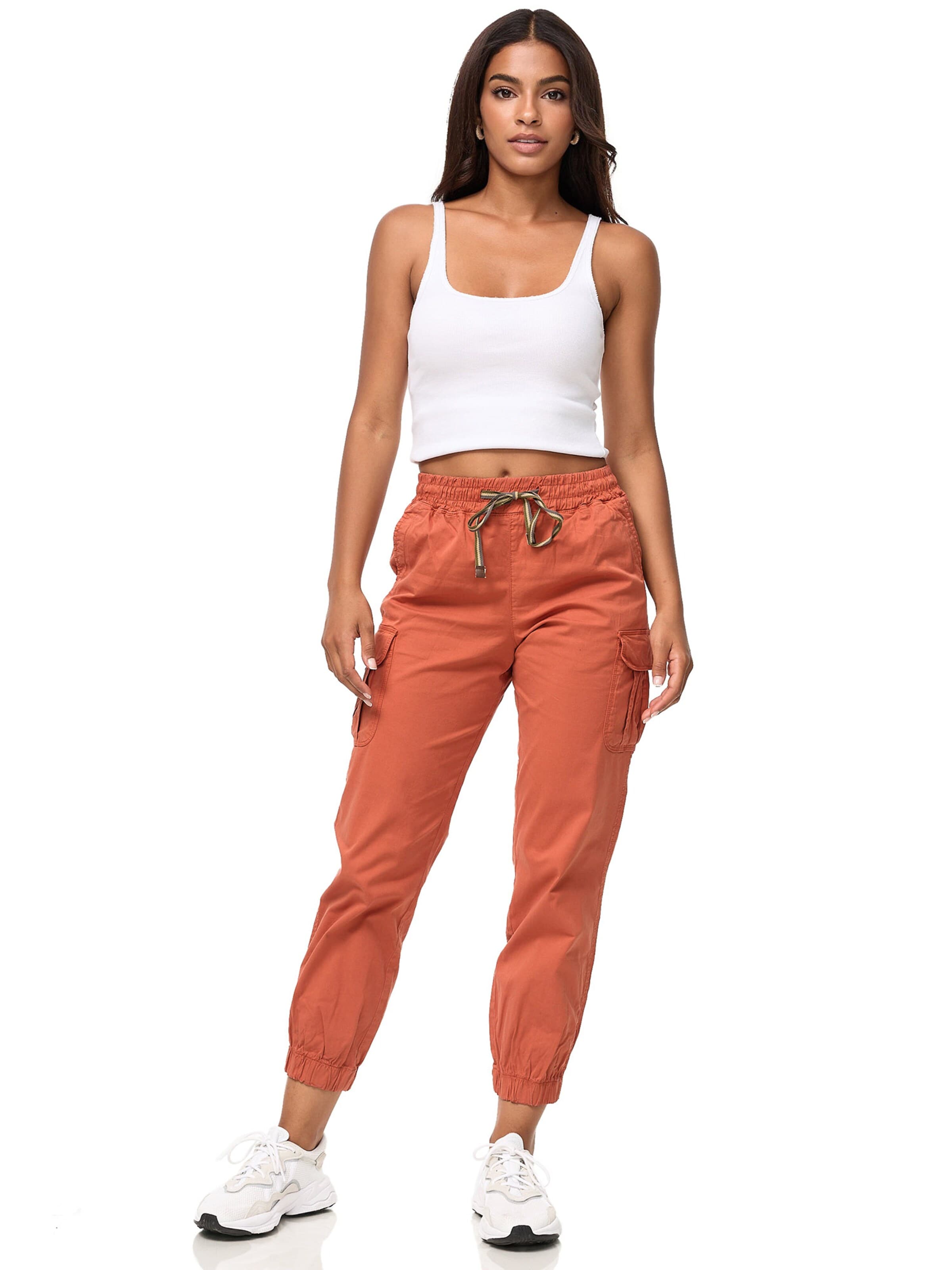 Tazzio Tapered Cargohose 'F600' in Braun