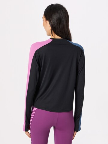ADIDAS SPORTSWEAR - Camisa funcionais 'Own The Run Colorblock ' em preto