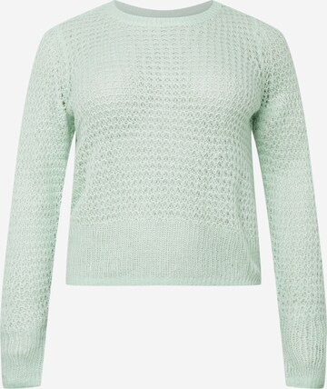 Pull-over 'Taka' Vero Moda Curve en vert : devant